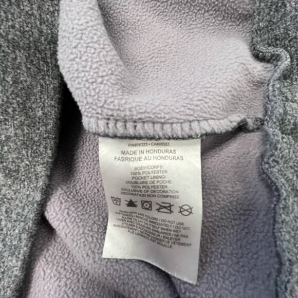 Nike Dri-Fit Black Heather  Gray Mens L Standard Fit Hoodie Mock Neck Sweatshirt - Picture 9 of 9